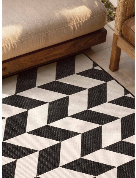 Covor pentru exterior și interior negru/crem 120x170 cm Haringey Terrick – Ted Baker