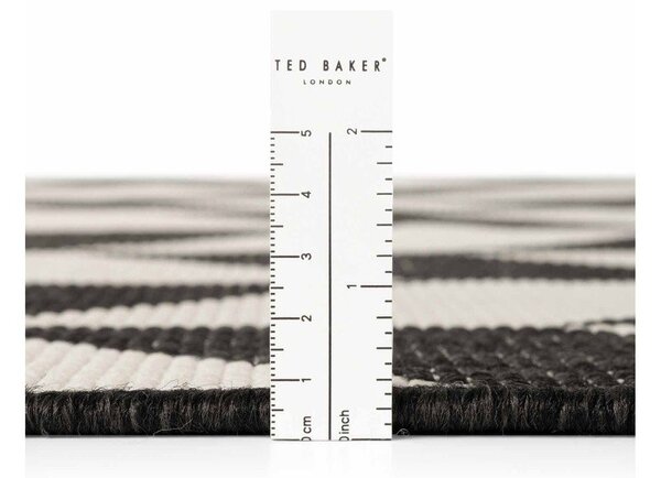 Covor pentru exterior și interior negru/crem 120x170 cm Haringey Terrick – Ted Baker