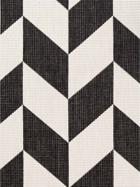 Covor pentru exterior și interior negru/crem 120x170 cm Haringey Terrick – Ted Baker