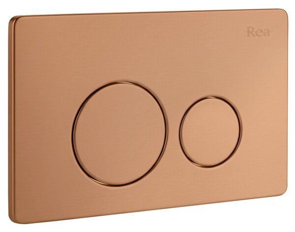 Cadru WC încastrat Rea cu buton I Brush Copper