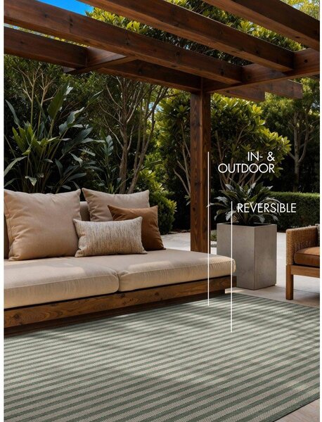 Covor pentru exterior și interior verde/crem 120x170 cm Haringey Linley – Ted Baker