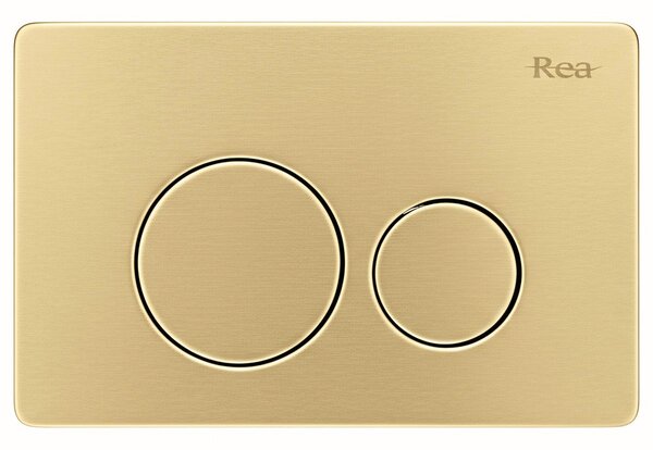 Cadru WC încastrat Rea cu buton I Brush Gold