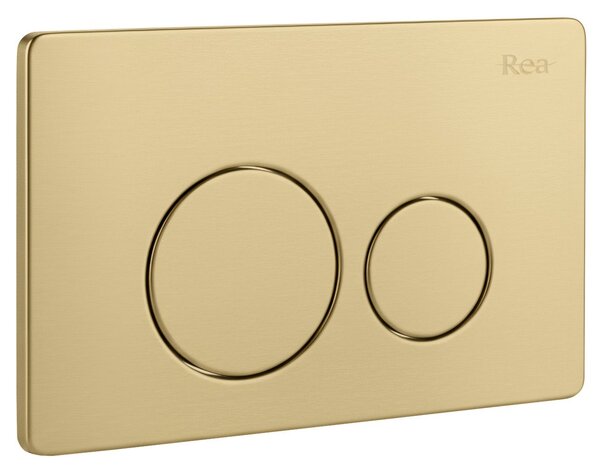 Cadru WC încastrat Rea cu buton I Brush Gold
