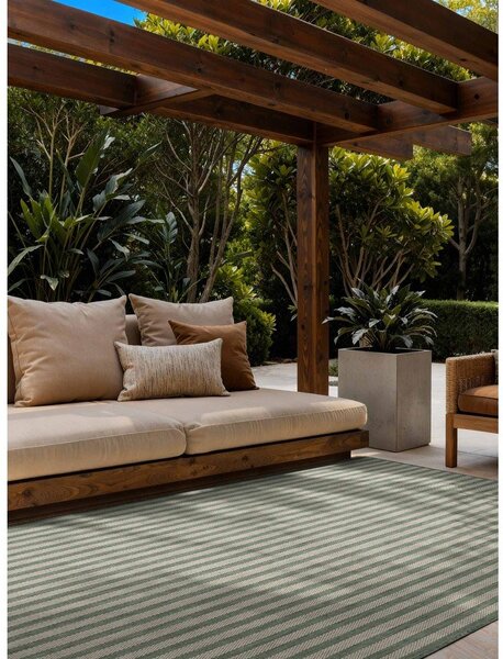 Covor pentru exterior și interior verde/crem 120x170 cm Haringey Linley – Ted Baker
