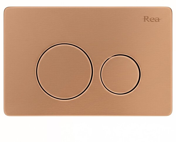 Cadru WC încastrat Rea cu buton I Brush Copper