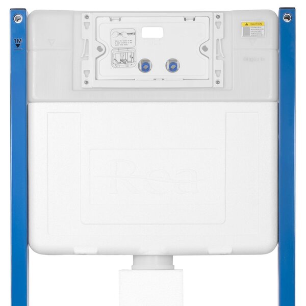 Cadru WC încastrat Rea cu buton HD Chrome