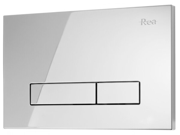 Cadru WC încastrat Rea cu buton HD Chrome
