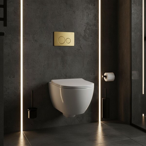 Clapeta pentru rezervor incastrat Rea I K011A-Q Gold Brush