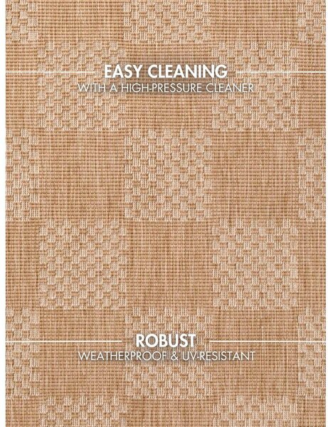 Covor pentru exterior și interior crem/în culoare naturală 120x170 cm Haringey Dorothy – Ted Baker