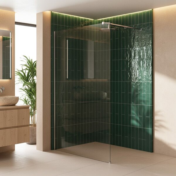 Paravan de dus Rea Flexi Transparent / Chrome 100