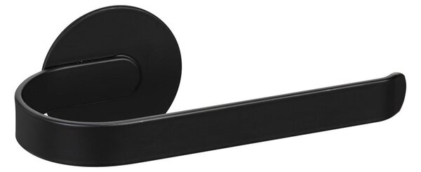 Suport pentru hârtie igienică negru mat autoadeziv din metal Bivio – Wenko