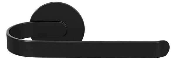 Suport pentru hârtie igienică negru mat autoadeziv din metal Bivio – Wenko