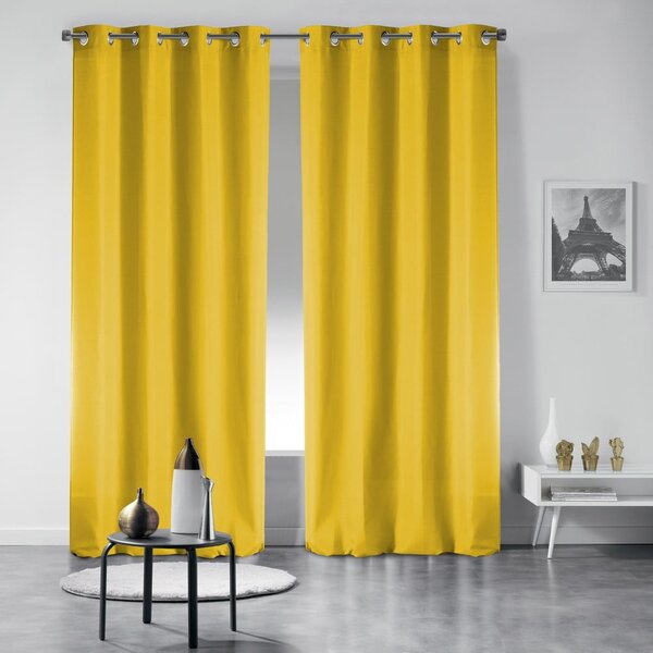 Draperie galbenă blackout 135x280 cm Occult – douceur d'intérieur
