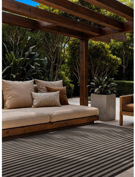 Covor pentru exterior și interior negru/crem 120x170 cm Haringey Linley – Ted Baker
