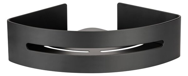 Raft pentru baie negru mat de colț autoadeziv din metal Bivio – Wenko