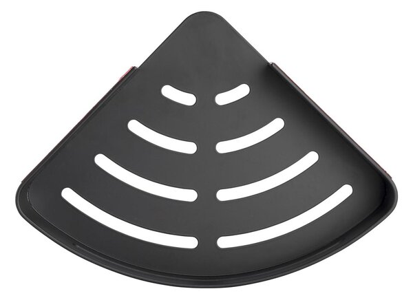 Raft pentru baie negru mat de colț autoadeziv din metal Bivio – Wenko