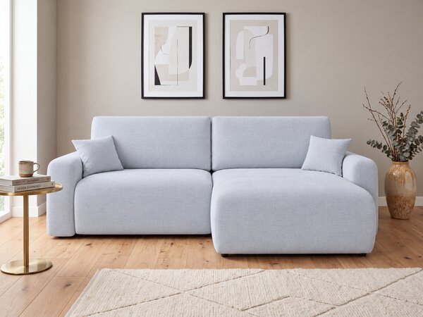 Coltar extensibil reversibil NORDEN PAROS 250x140 cm, gri deschis