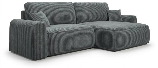 Coltar extensibil reversibil NORDEN TILIA 250x140 cm, albastru-gri