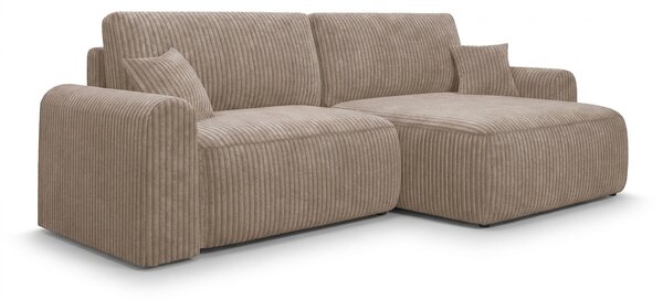 Coltar extensibil reversible NORDEN TILIA 250x140 cm, maro deschis