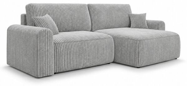 Coltar extensibil reversibil NORDEN TILIA 250x140 cm, gri deschis