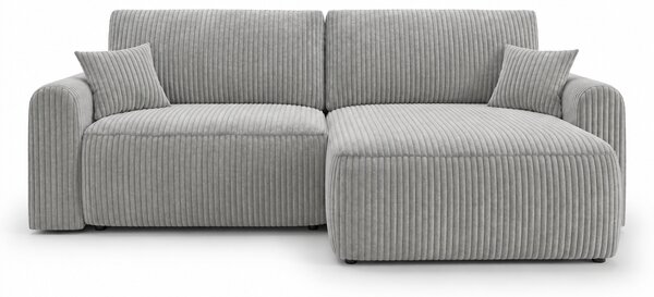 Coltar extensibil reversibil NORDEN TILIA 250x140 cm, gri deschis