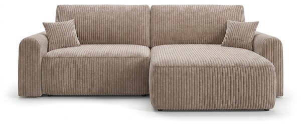 Coltar extensibil reversible NORDEN TILIA 250x140 cm, maro deschis