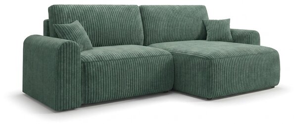 Setar extensibil coltar reversibil NORDEN TILIA 250x140 cm, verde