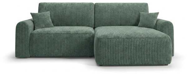 Setar extensibil coltar reversibil NORDEN TILIA 250x140 cm, verde
