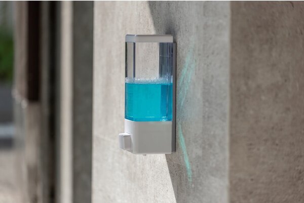 Dozator de săpun lichid alb de montat pe perete din plastic 320 ml Istres – Wenko