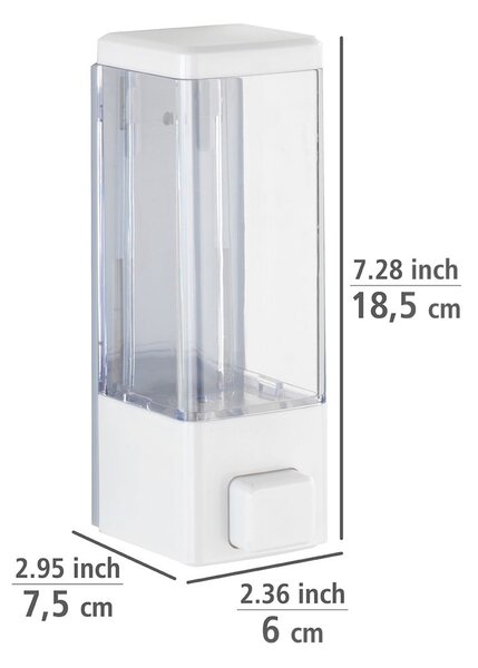 Dozator de săpun lichid alb de montat pe perete din plastic 320 ml Istres – Wenko