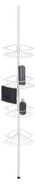 Raft pentru baie alb de colț telescopic din oțel inoxidabil Dolcedo – Wenko