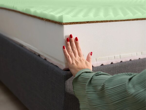 Saltea de cocos Sandra 90x200 Husă: Premium Jersey 3D