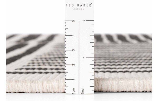 Covor pentru exterior și interior negru/crem rotund ø 160 cm Haringey Bounds – Ted Baker