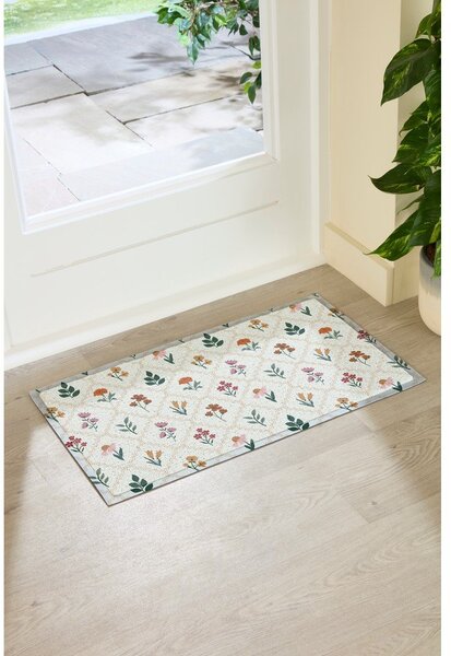Covoraș de intrare din PVC 40x70 cm Vintage Floral Stamp – Artsy Doormats