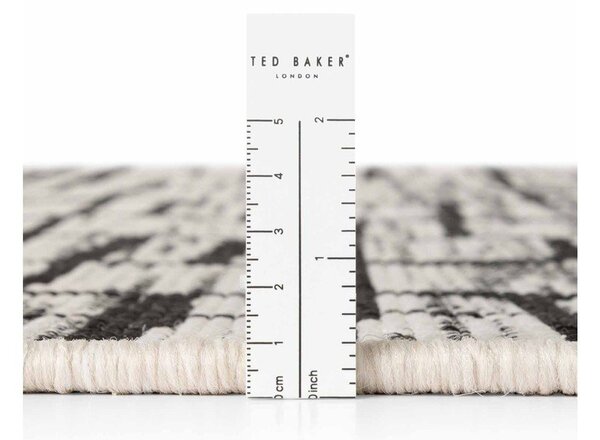 Covor pentru exterior și interior negru/crem rotund ø 160 cm Haringey Crouch – Ted Baker