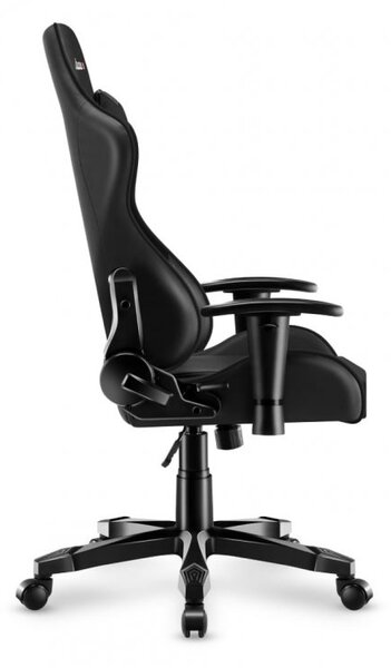 Scaun de gaming ergonomic negru pentru adolescenți