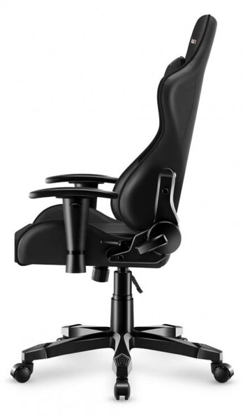 Scaun de gaming ergonomic negru pentru adolescenți