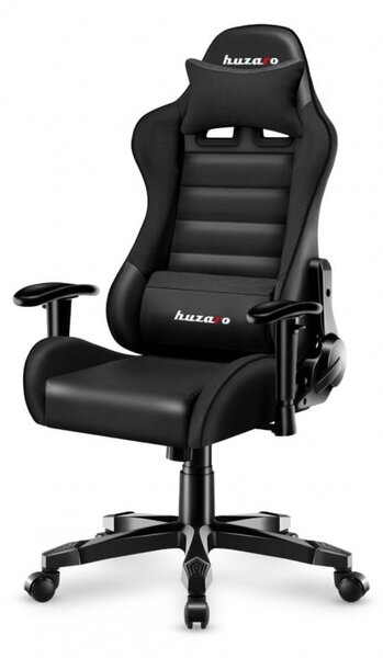 Scaun de gaming ergonomic negru pentru adolescenți
