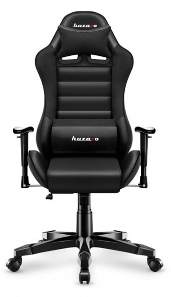 Scaun de gaming ergonomic negru pentru adolescenți