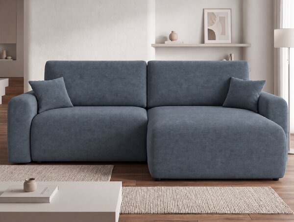 Canapea extensibila reversibila L NORDEN PAROS 250x140 cm, gri inchis