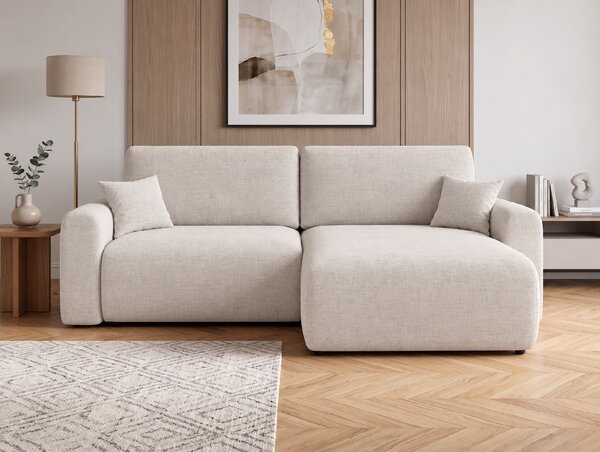 Coltar extensibil reversibil NORDEN PAROS 250x140 cm, crem
