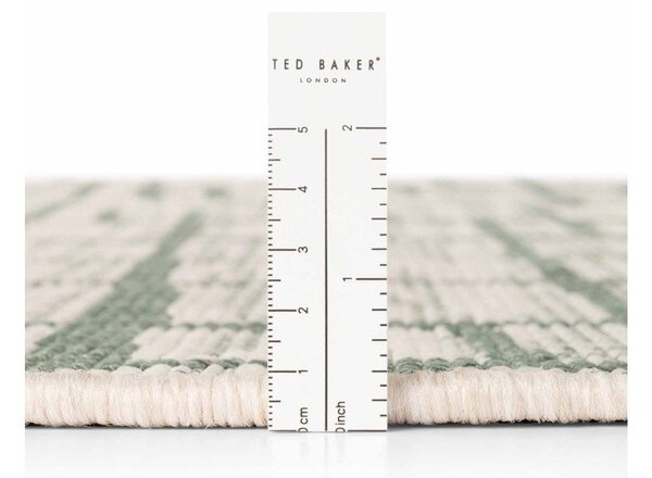 Covor pentru exterior și interior verde/crem rotund ø 200 cm Haringey Crouch – Ted Baker