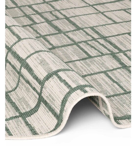 Covor pentru exterior și interior verde/crem rotund ø 200 cm Haringey Crouch – Ted Baker