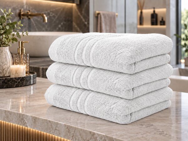 Prosop CONFORT 70 x 140 cm alb, 100% bumbac