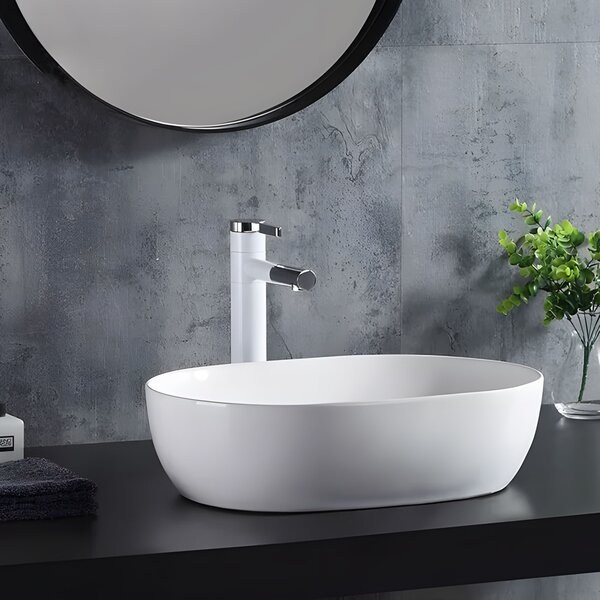 Rea Amelia, chiuveta blat 480x345x135 mm, alb lucios, REA-U0416