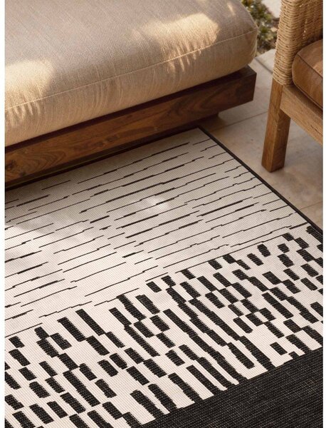 Covor pentru exterior și interior negru/crem 120x170 cm Haringey Acacia – Ted Baker