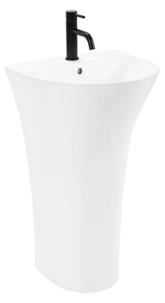 Lavoar de podea freestanding Rea Rita Slim Alb