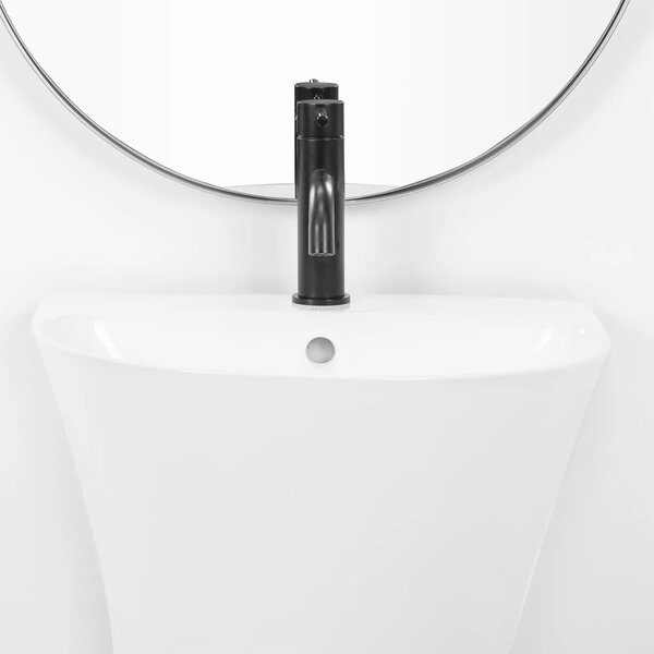 Lavoar de podea freestanding Rea Rita Slim Alb