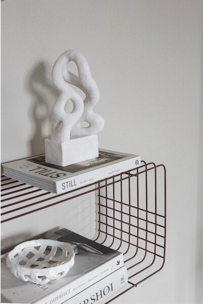 Raft burgundy etajat din metal 70 cm Wire – Mette Ditmer Denmark