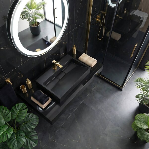 GOYA BLACK MAT 60CM LAVOAR DIN CONGLOMERAT